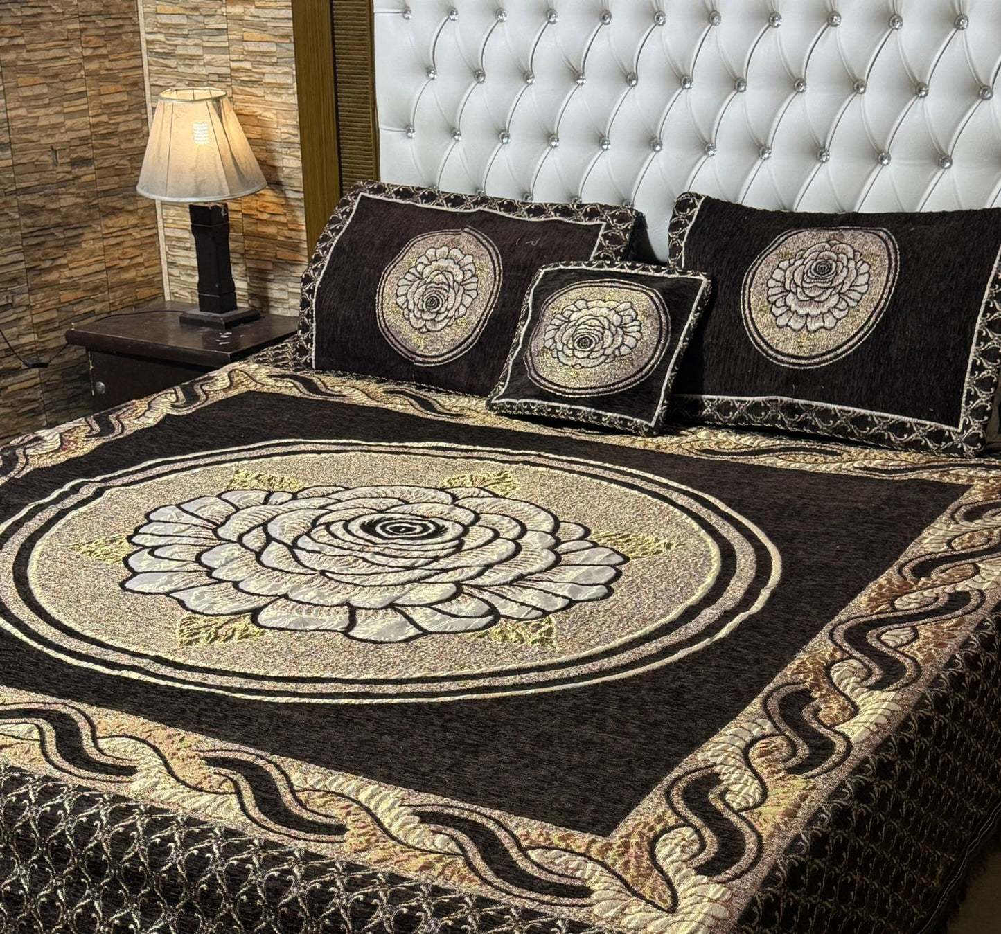 (Bedsheets velvet jacquard