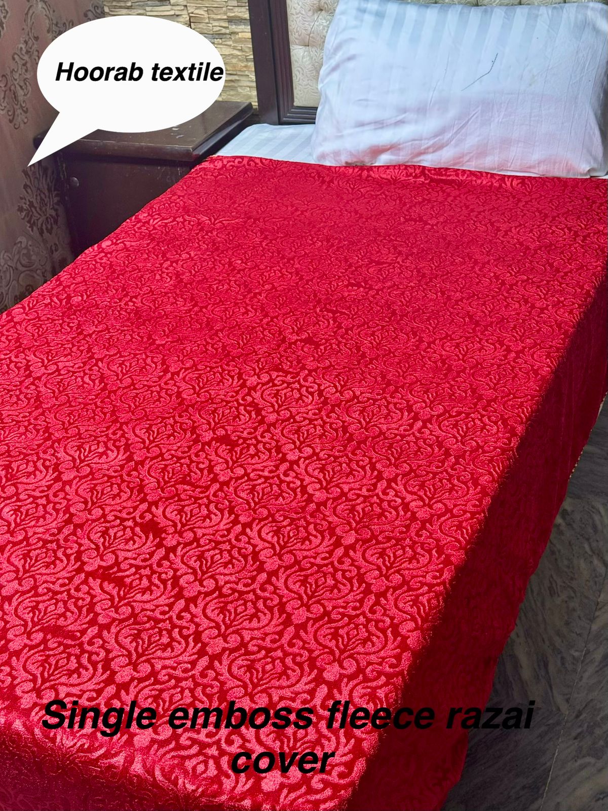 Single embose velvet