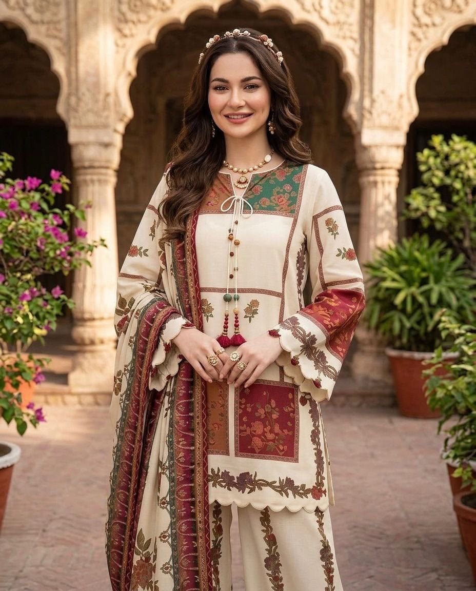Silk printed lawn collection