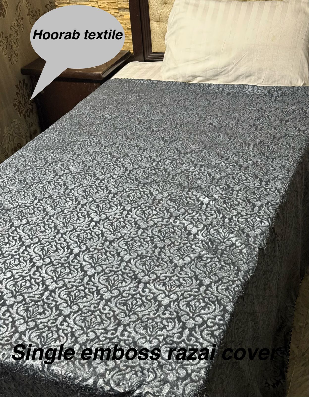 Single embose velvet