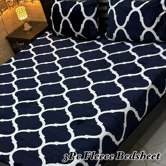 3PCS Flees Bedsheet Design 8863
