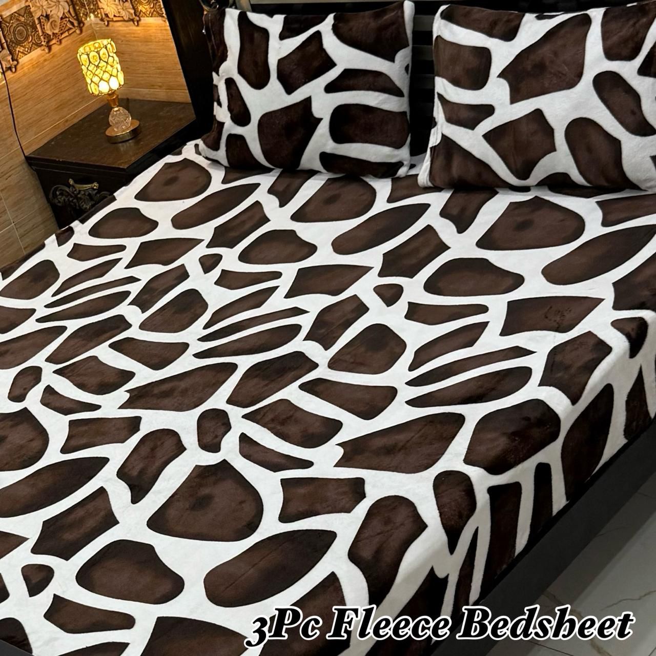 3PCS Flees Bedsheet Design 8845