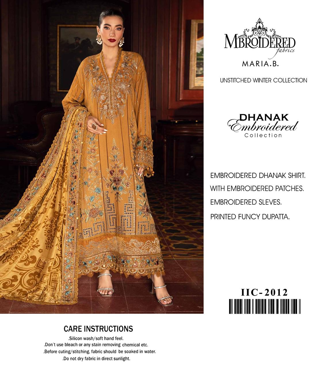 WINTER UNSTICHED DHANAK 3 PC
