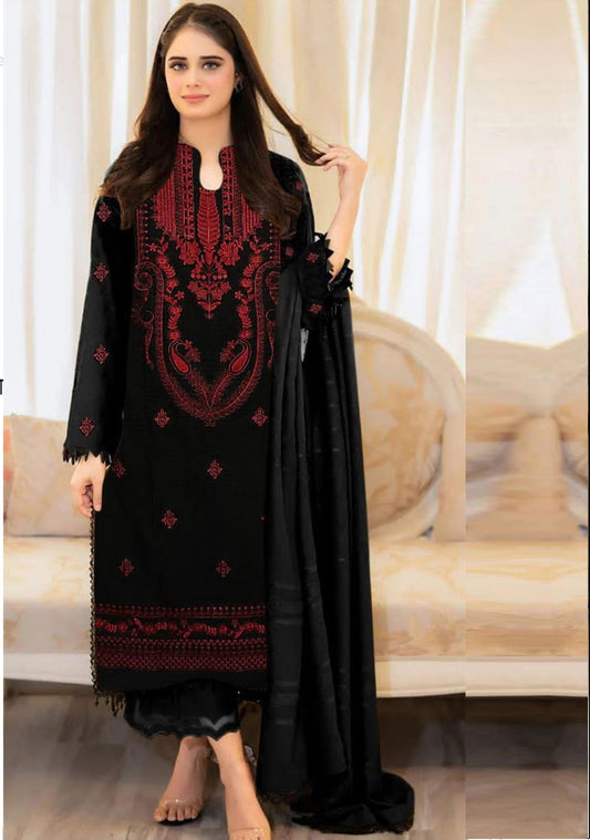 WINTER UNSTICHED DHANAK 3 PC