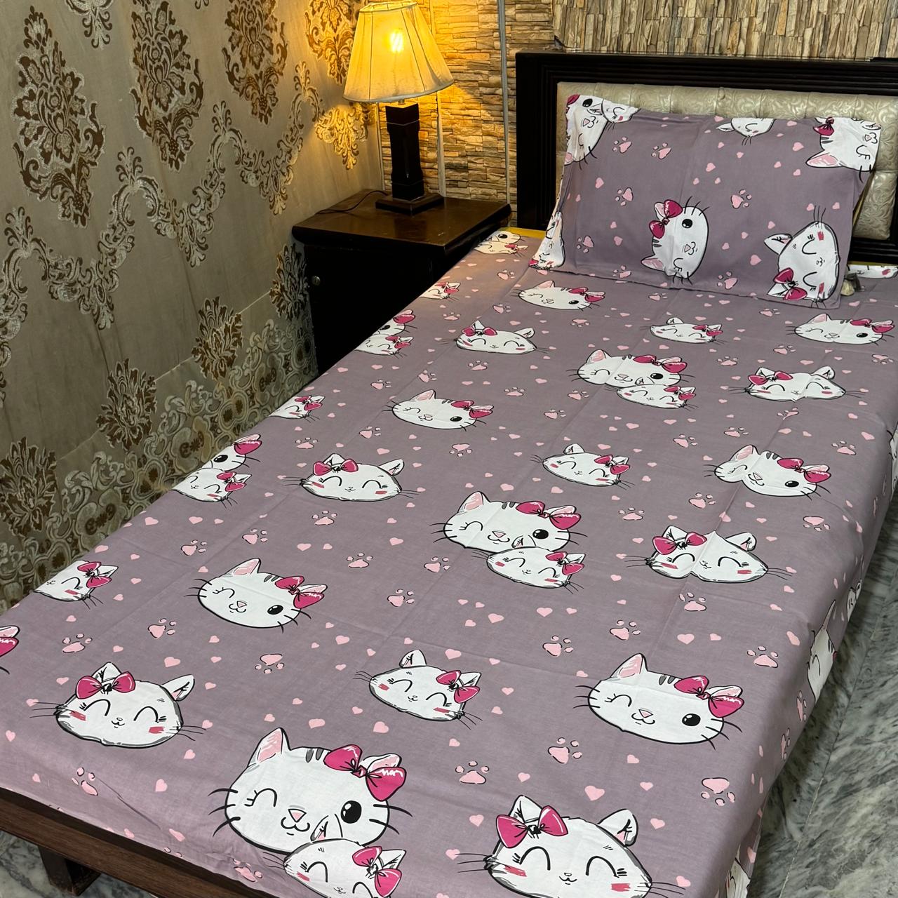 Single bedsheets export cotton