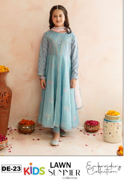 Girls Embroidered Summer Suit | Lightweight & Comfortable | Age 4–12 Years