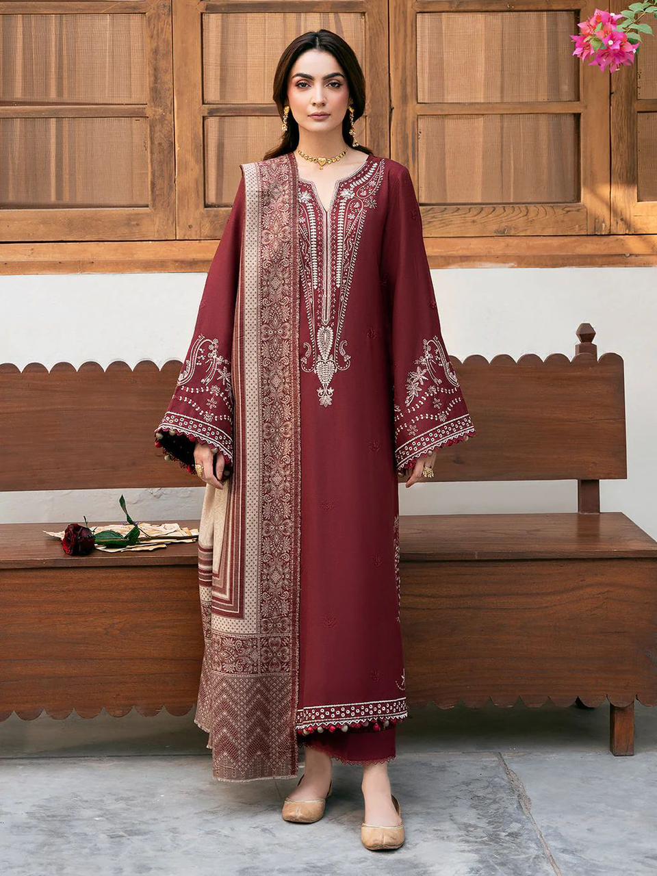 WINTER UNSTICHED DHANAK 3 PC