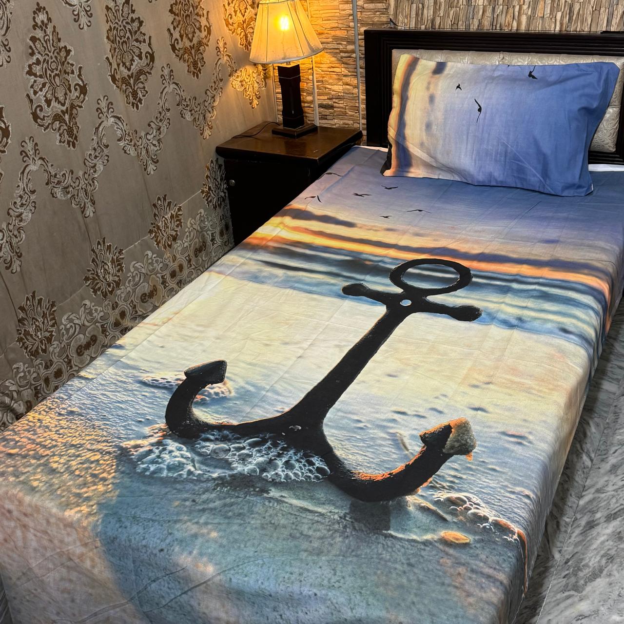 Single bedsheets export cotton