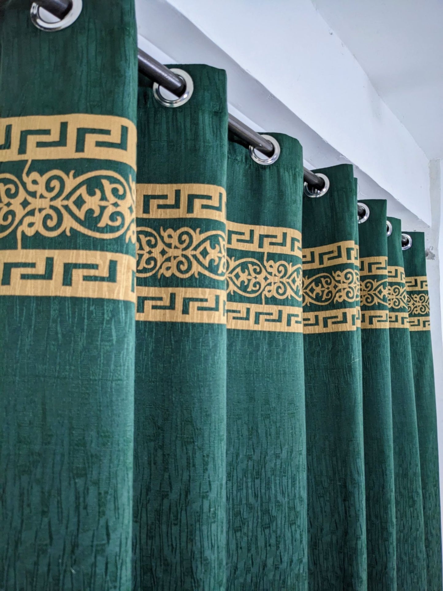 ✨ Velvet Curtain – Laser Design ✨(Ultra Soft)