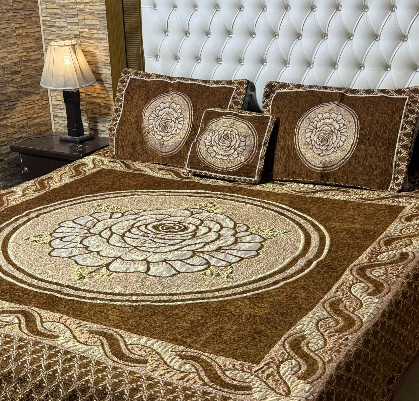 (Bedsheets velvet jacquard
